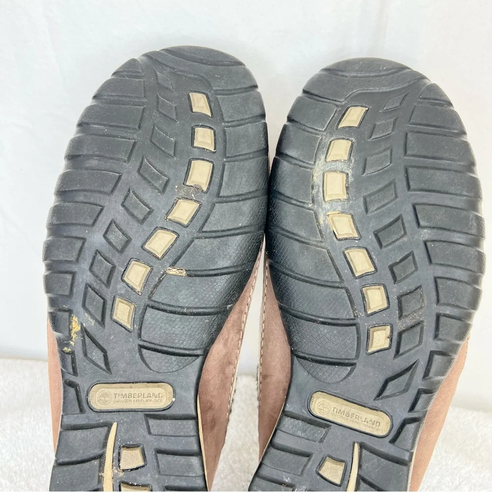 TIMBERLAND Smartwool Power Lounger Suede Lined Slip On Shoes Brown Women Sz 6.5